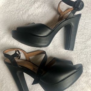 Vizzano Black Genuine Leather Brazilian High Heels
